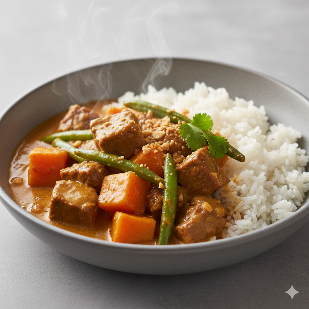 Beef and Kumara Massaman Curry